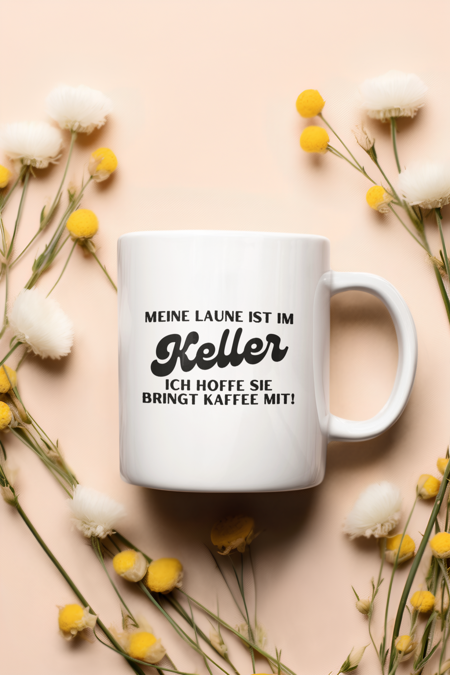 Tasse „Meine Laune ist im Keller“