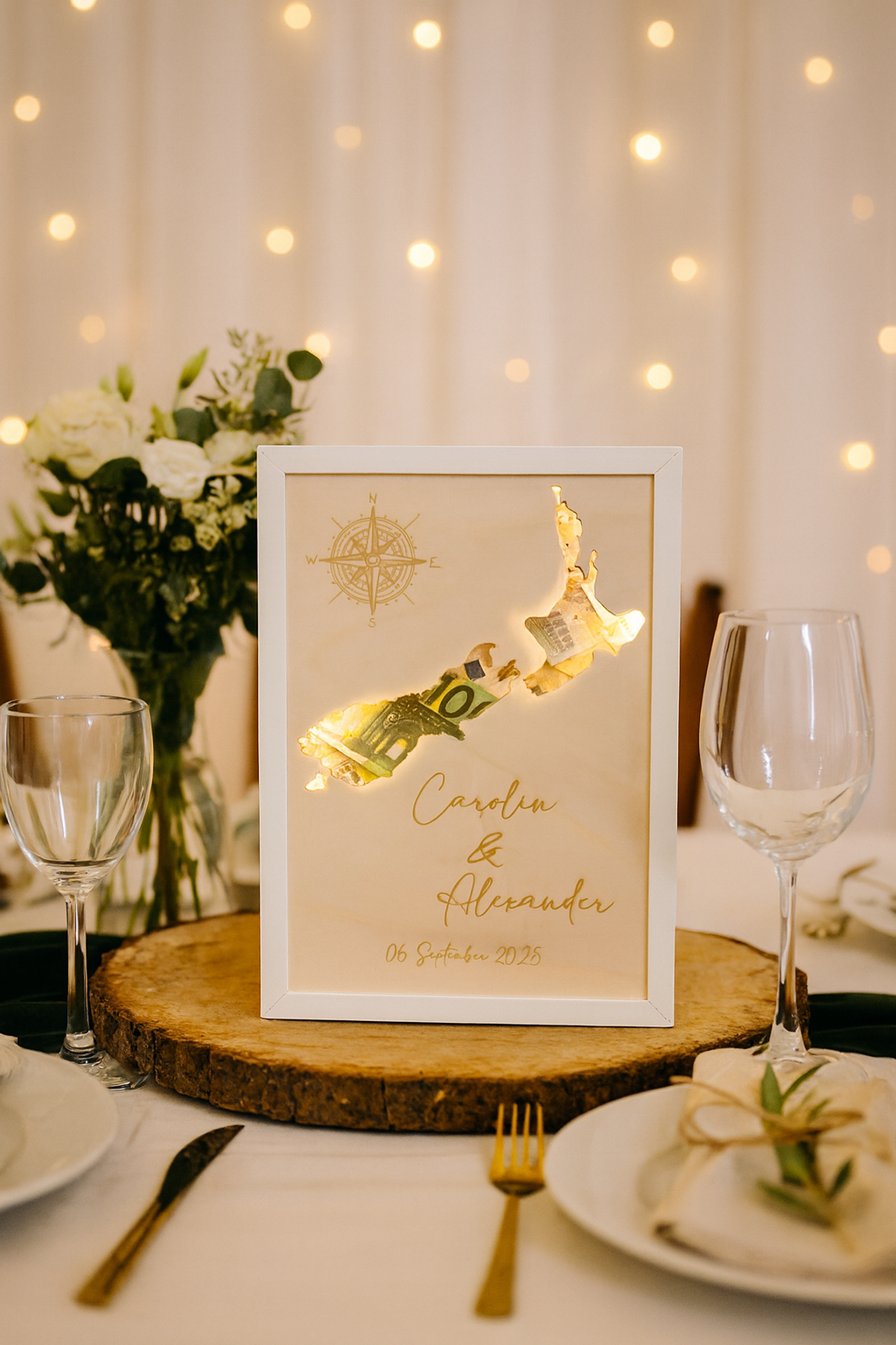 Personalisierte Weltkarte im Bilderrahmen – Ein besonderes Geschenk für Reisefans & Abenteurer