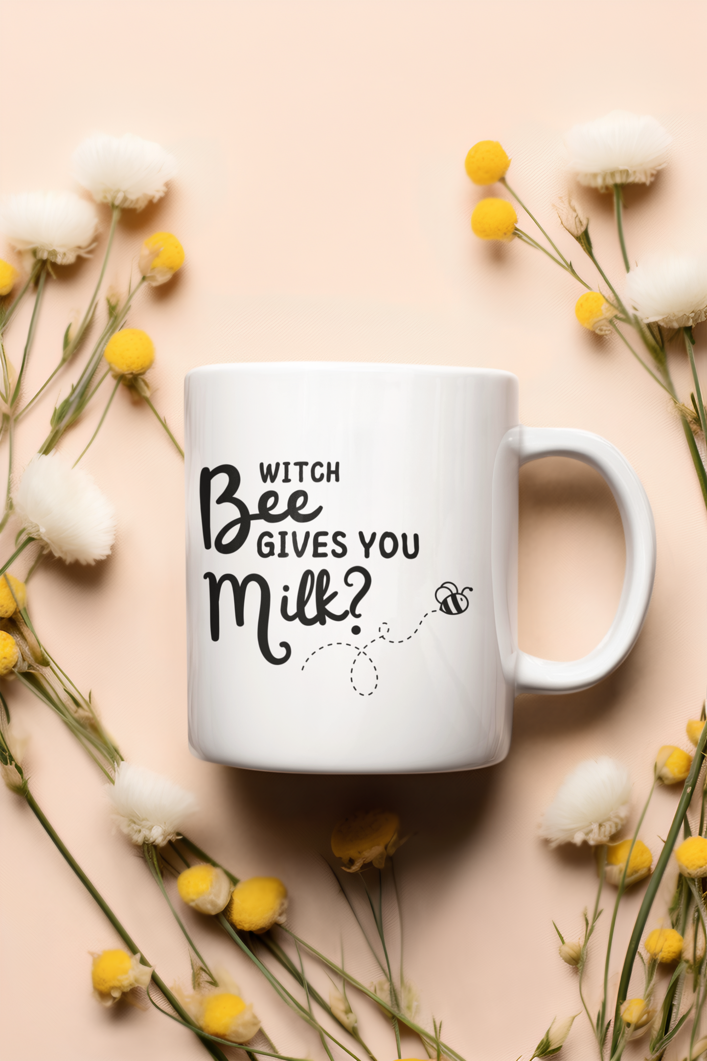 Tasse „Witch Bee gives Milk“