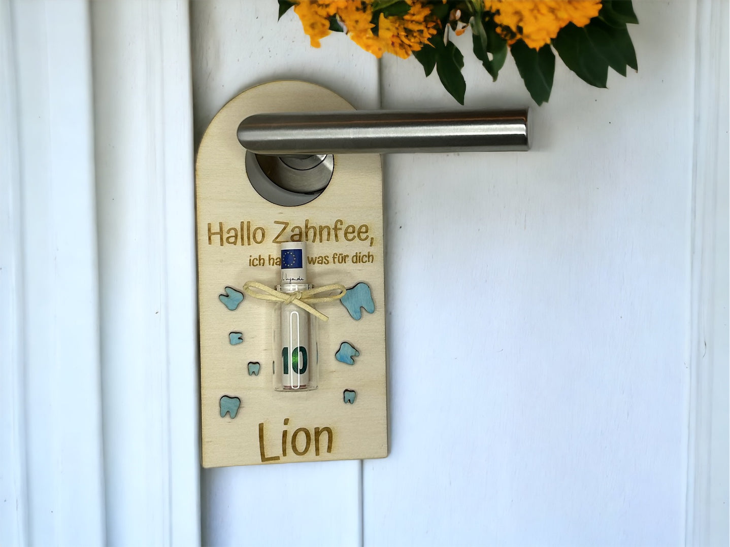 Türschild „Hallo Zahnfee“