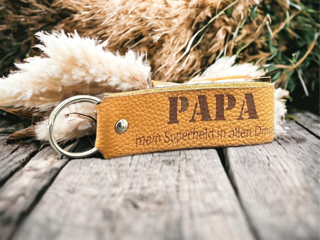 Hochwertiger Schlüsselanhäger aus Leder