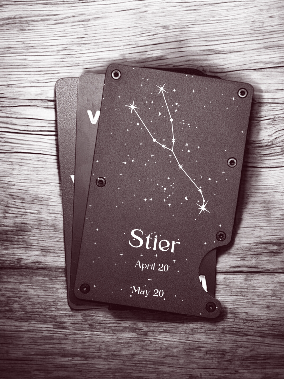 Slim Metall Wallet "Sternzeichen"