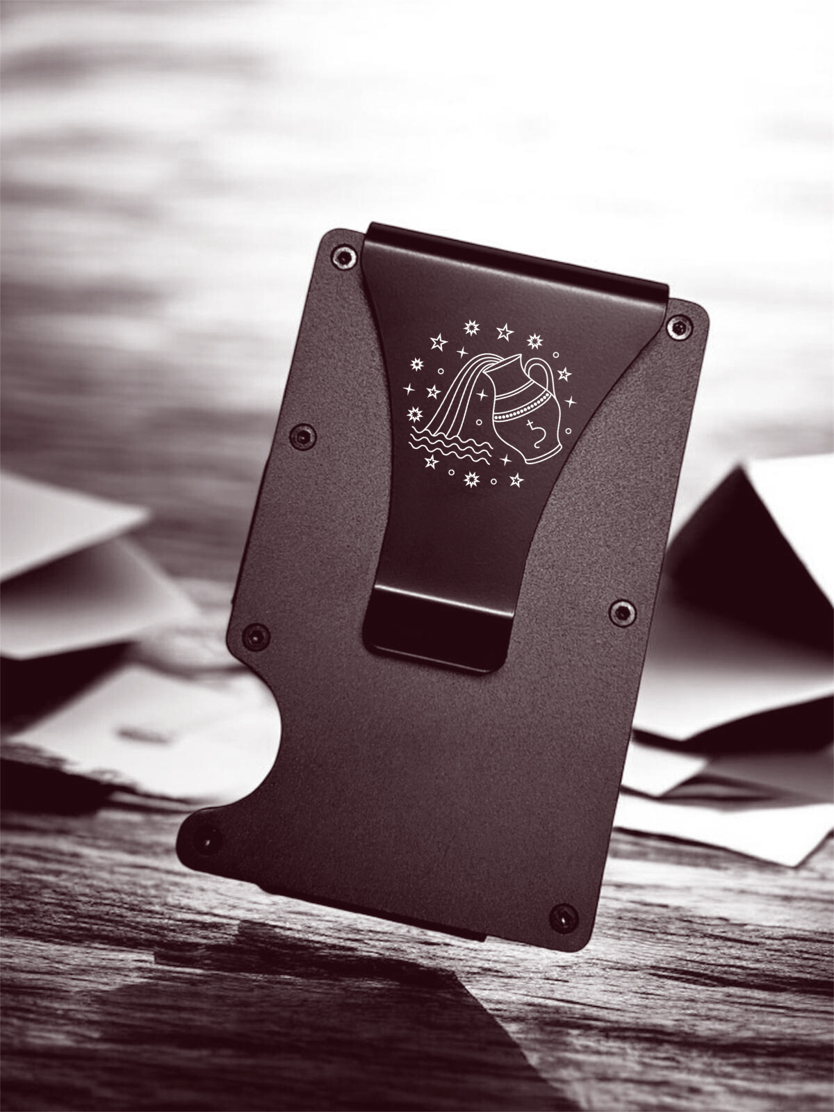 Slim Metall Wallet "Sternzeichen"