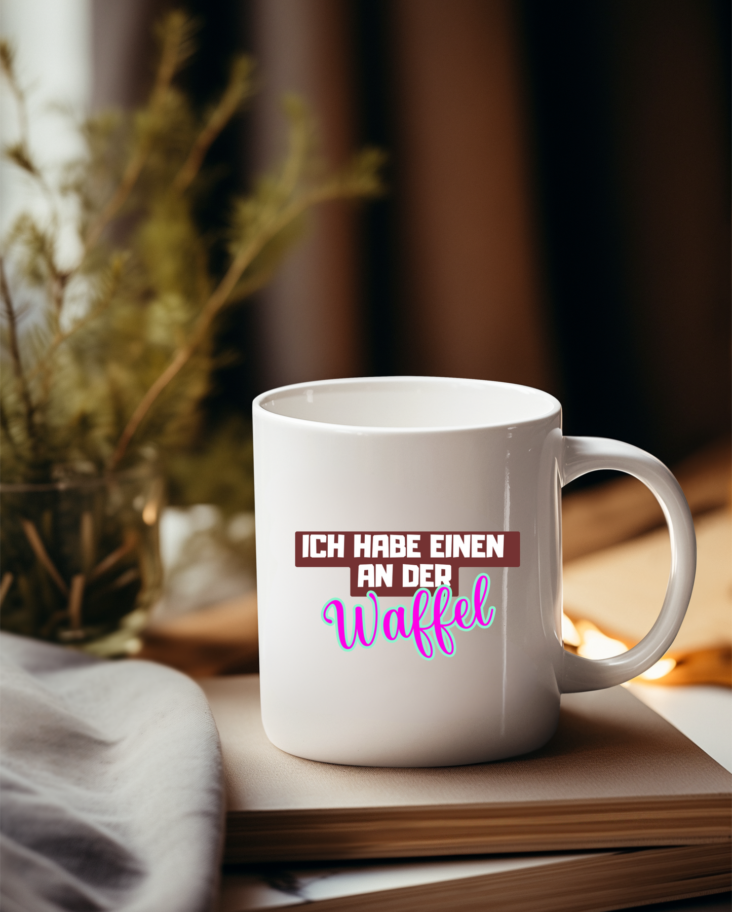 „Ich habe einen an der Waffel“ Tasse