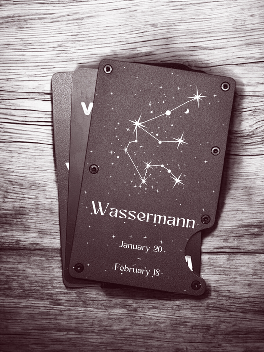 Slim Metall Wallet "Sternzeichen"