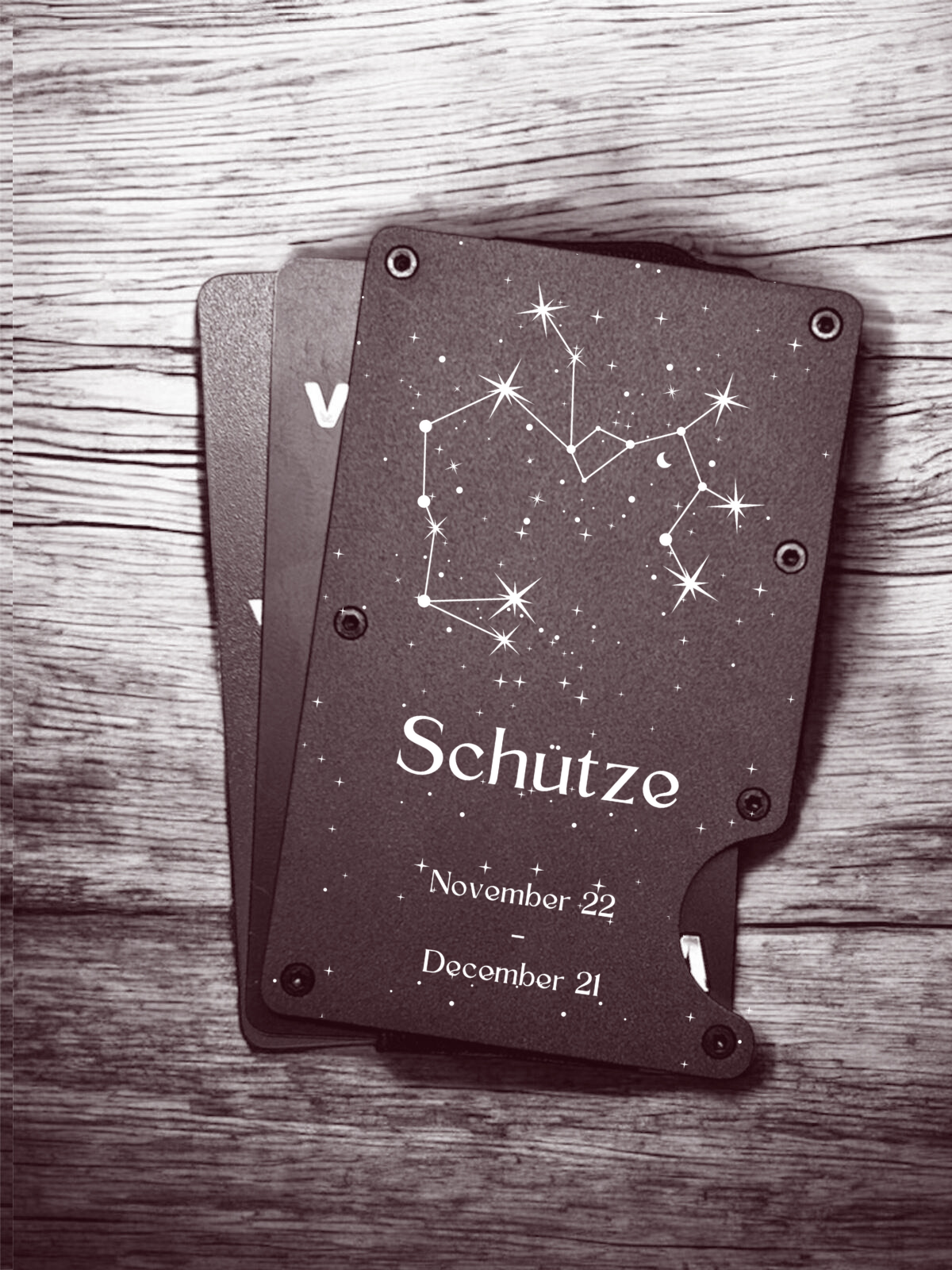 Slim Metall Wallet "Sternzeichen"