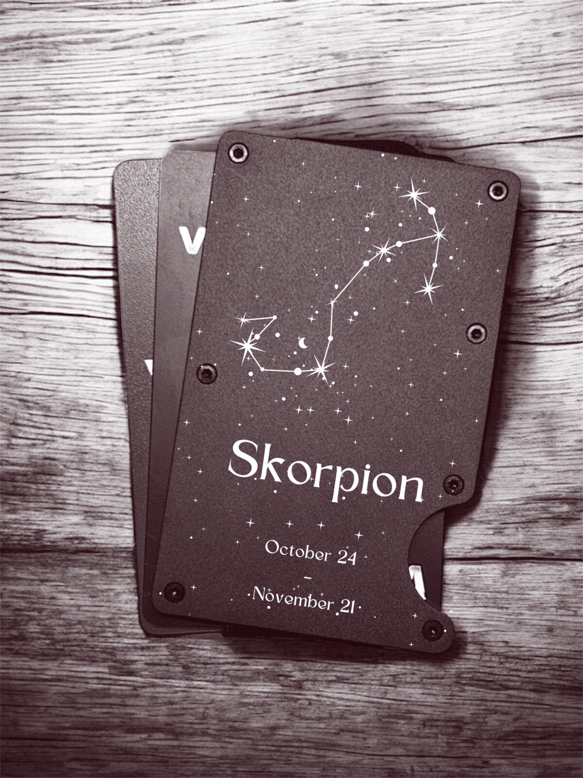 Slim Metall Wallet "Sternzeichen"