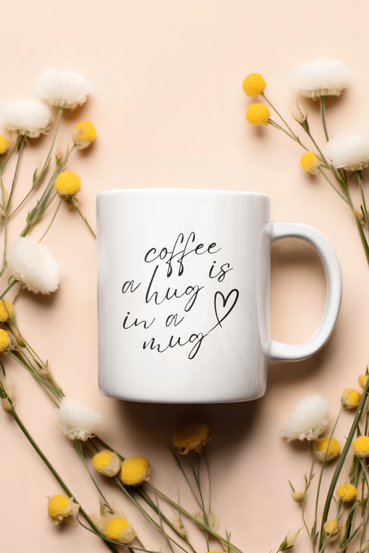 Tasse „Coffee is a Hug“