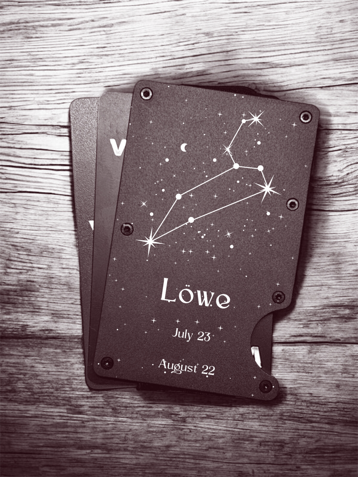 Slim Metall Wallet "Sternzeichen"