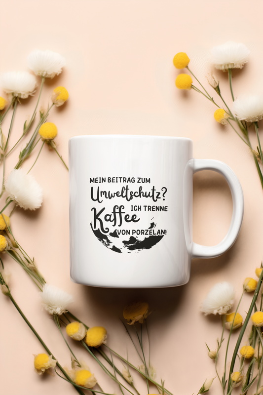 Tasse „Mein Beitrag zum Umweltschutz“