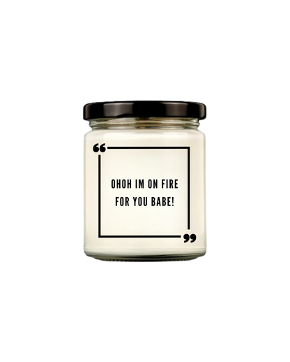 Duftkerzen aus reinem Soja | im on Fire for you Babe!