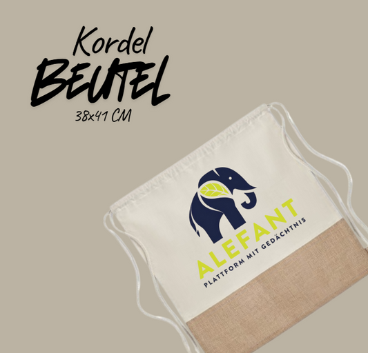 Kordel Beutel 38x41 cm