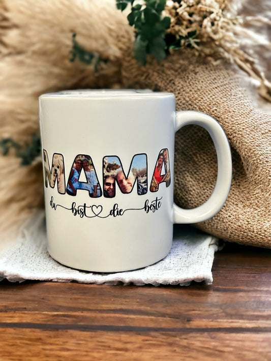 Tasse „Mama du bist die beste“