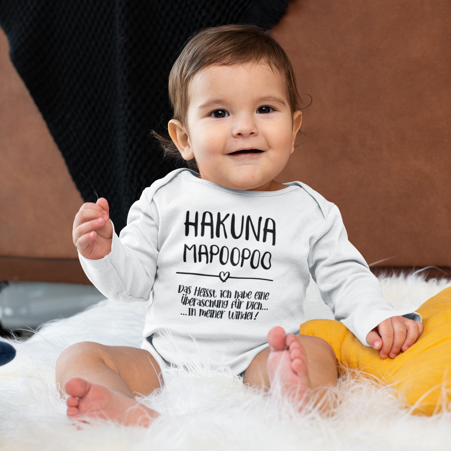 Kurzarm Body "Hakuna Mapopoo"