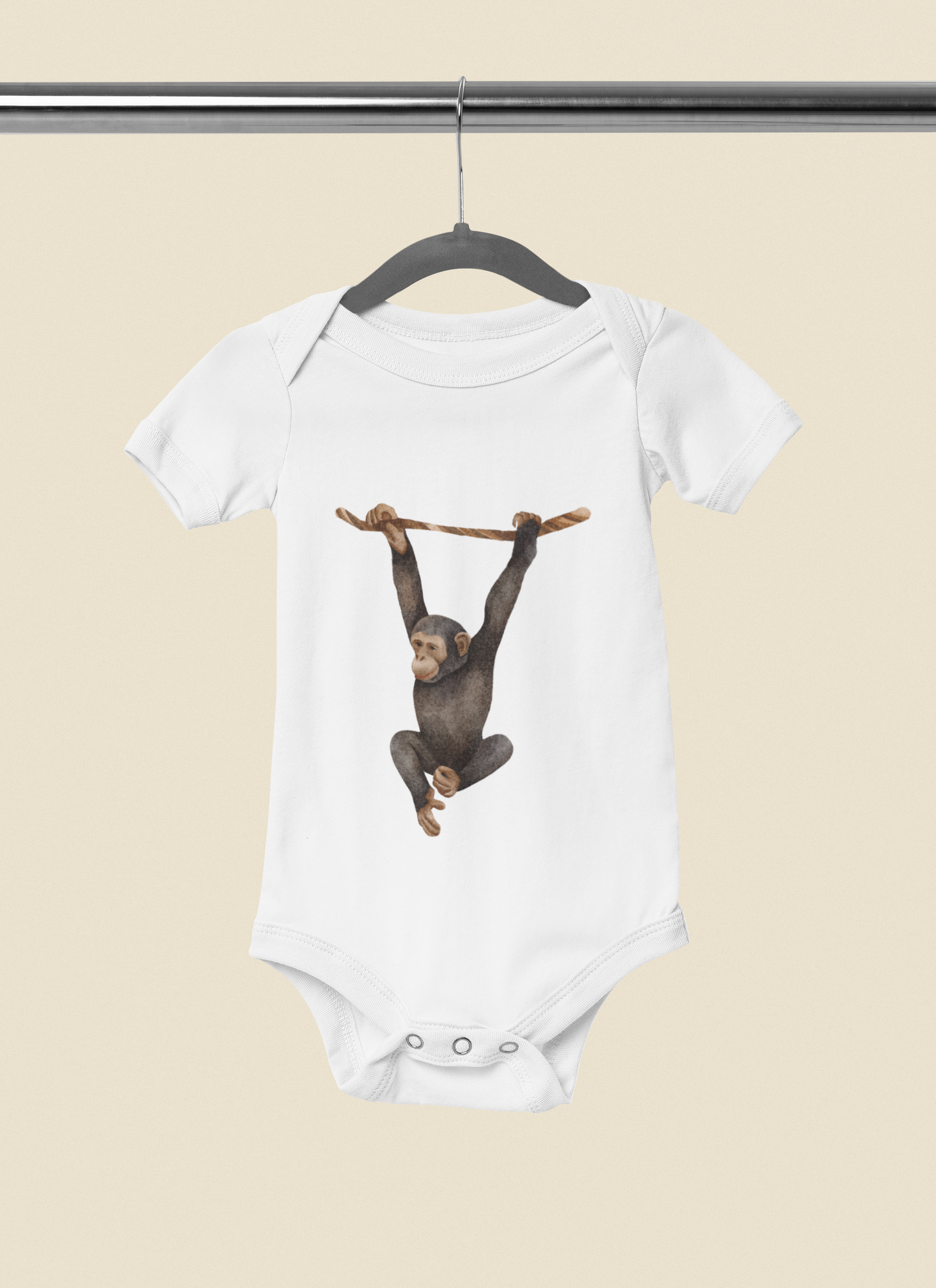 Kurzarm Body "Aquarell Tiere"