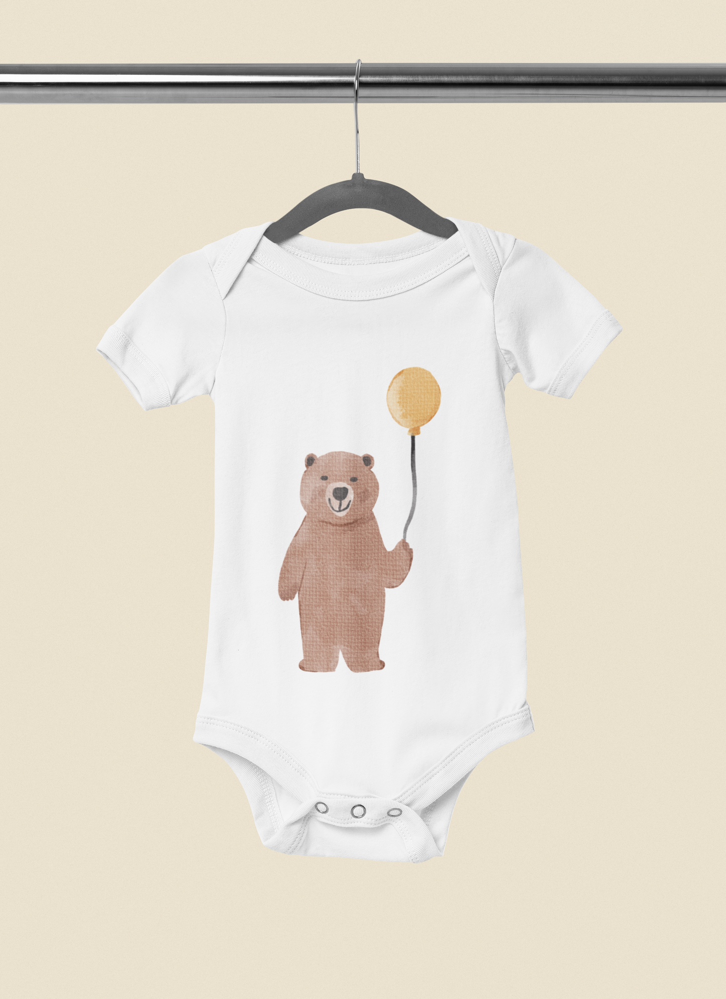 Kurzarm Body "Aquarell Tiere"