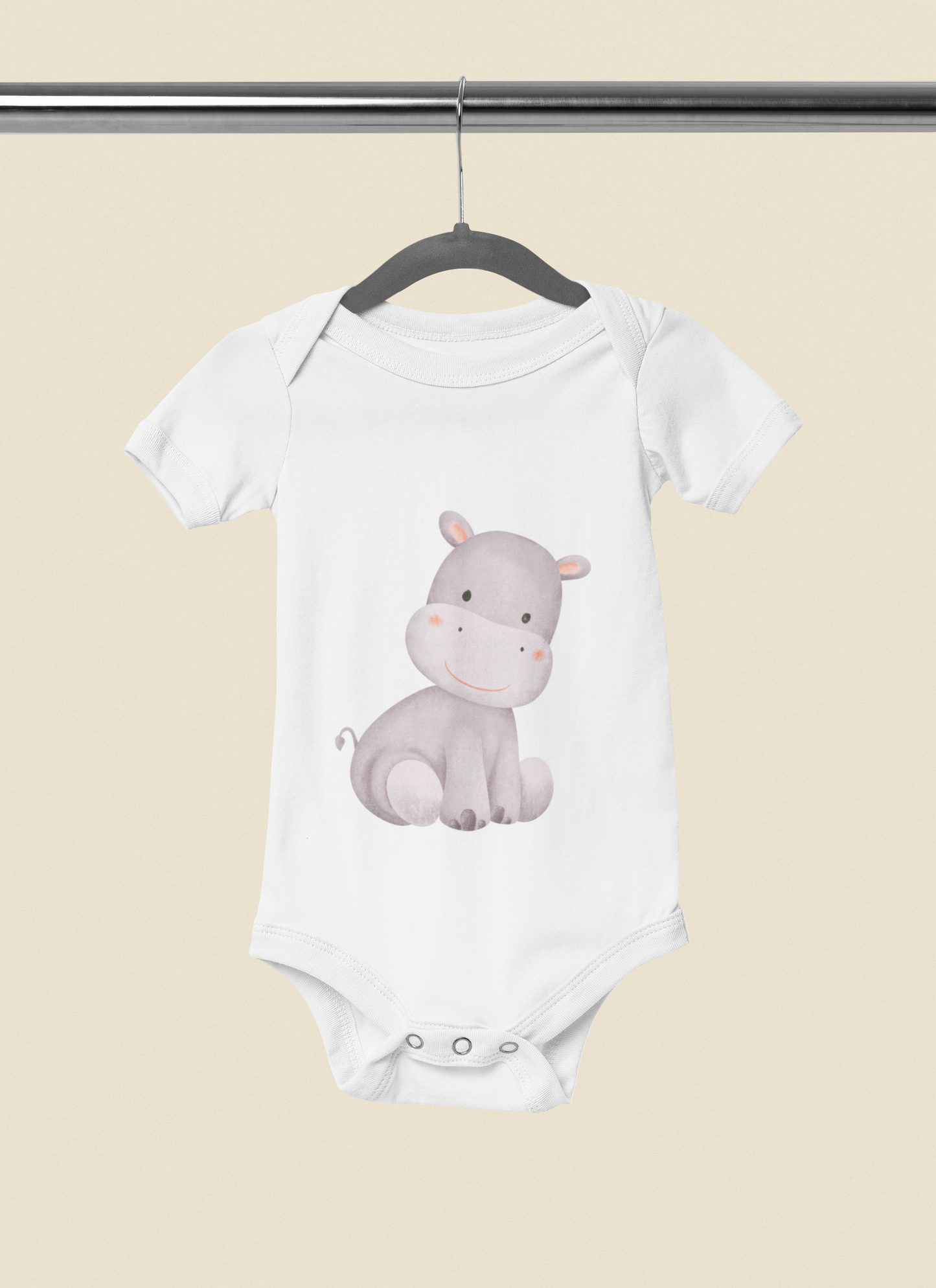 Kurzarm Body "Aquarell Tiere"
