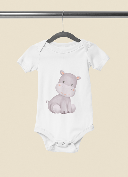 Kurzarm Body "Aquarell Tiere"