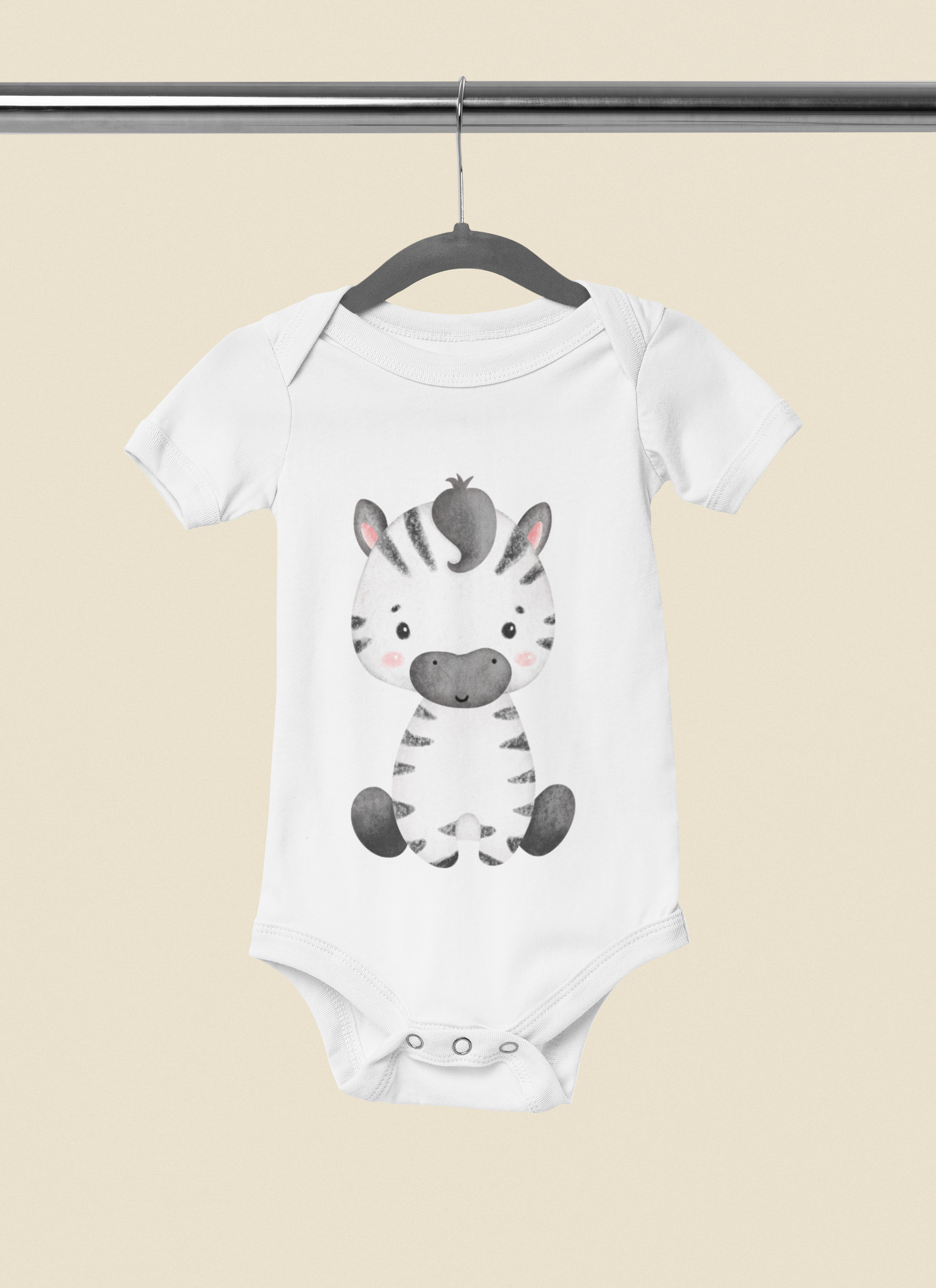 Kurzarm Body "Aquarell Tiere"
