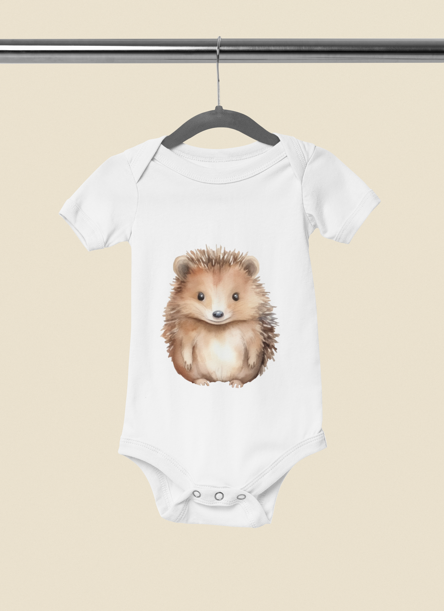 Kurzarm Body "Aquarell Tiere"