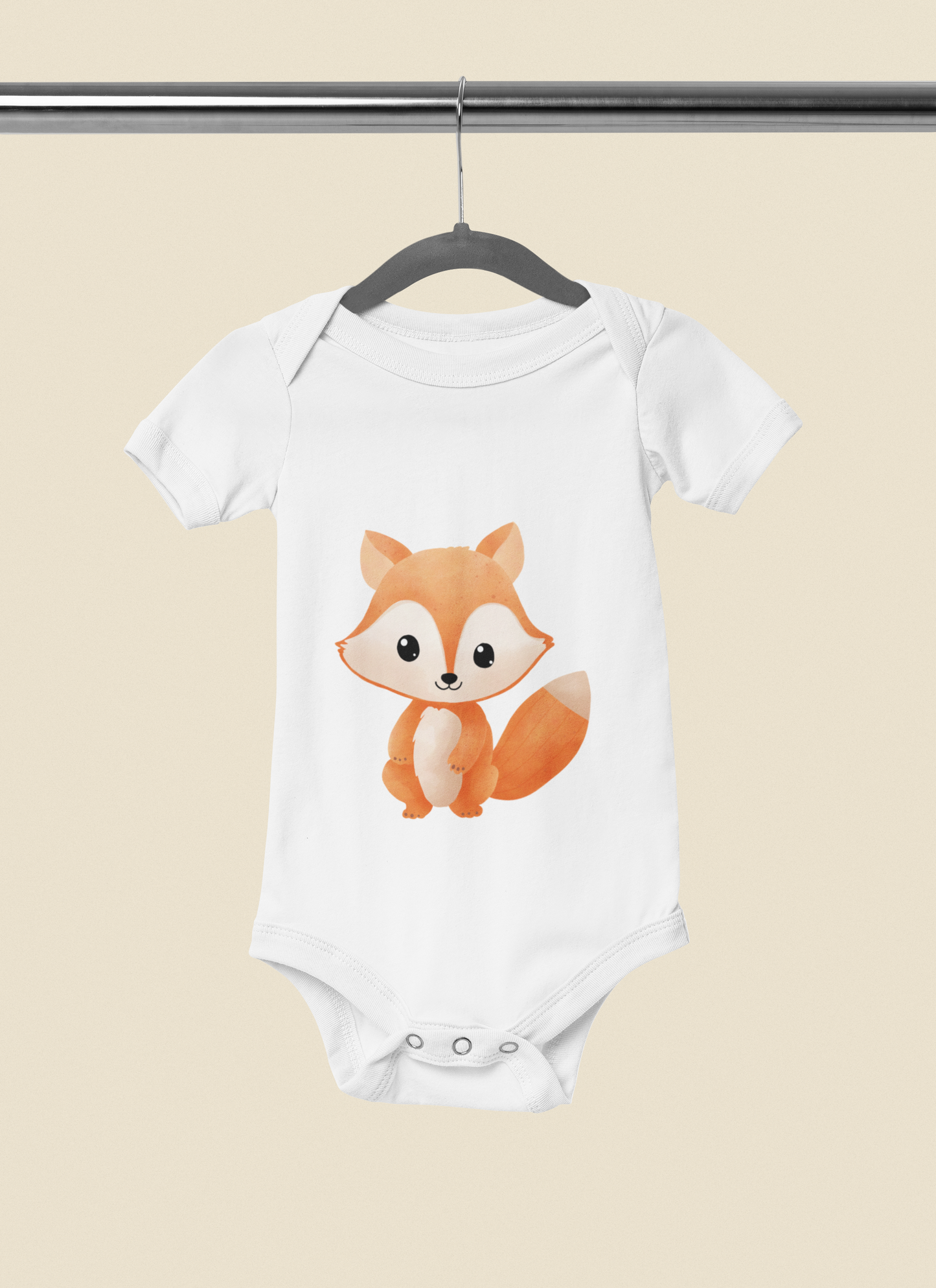 Kurzarm Body "Aquarell Tiere"