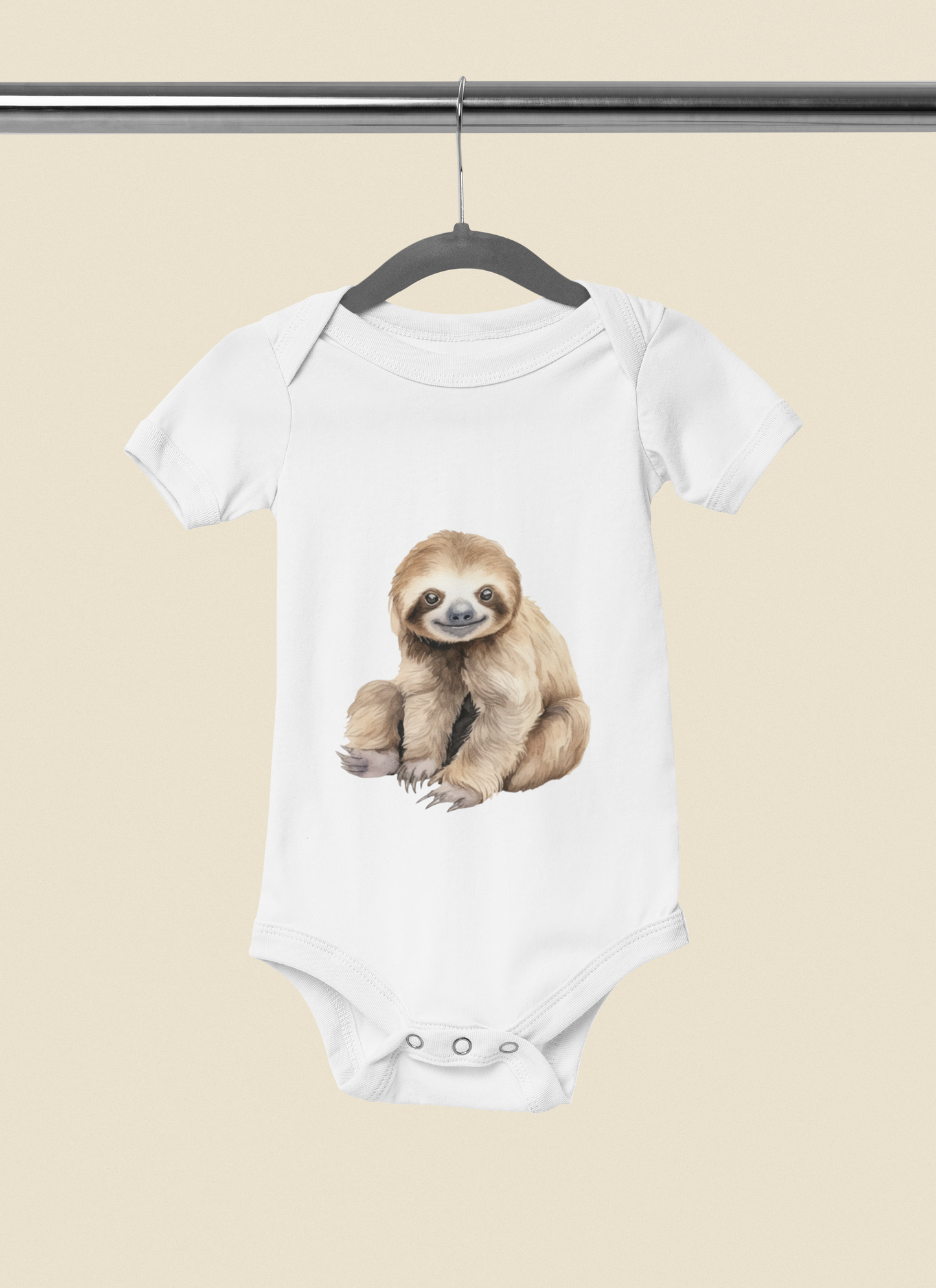 Kurzarm Body "Aquarell Tiere"