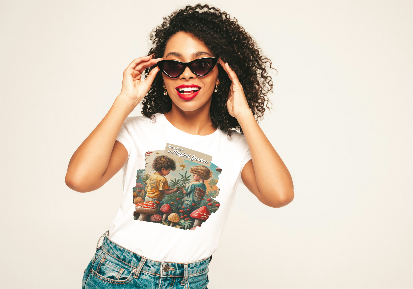 T-Shirt „lets plant a magical Garden“