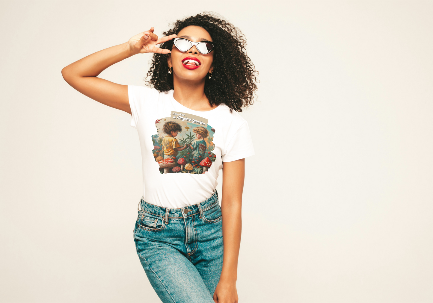 T-Shirt „lets plant a magical Garden“